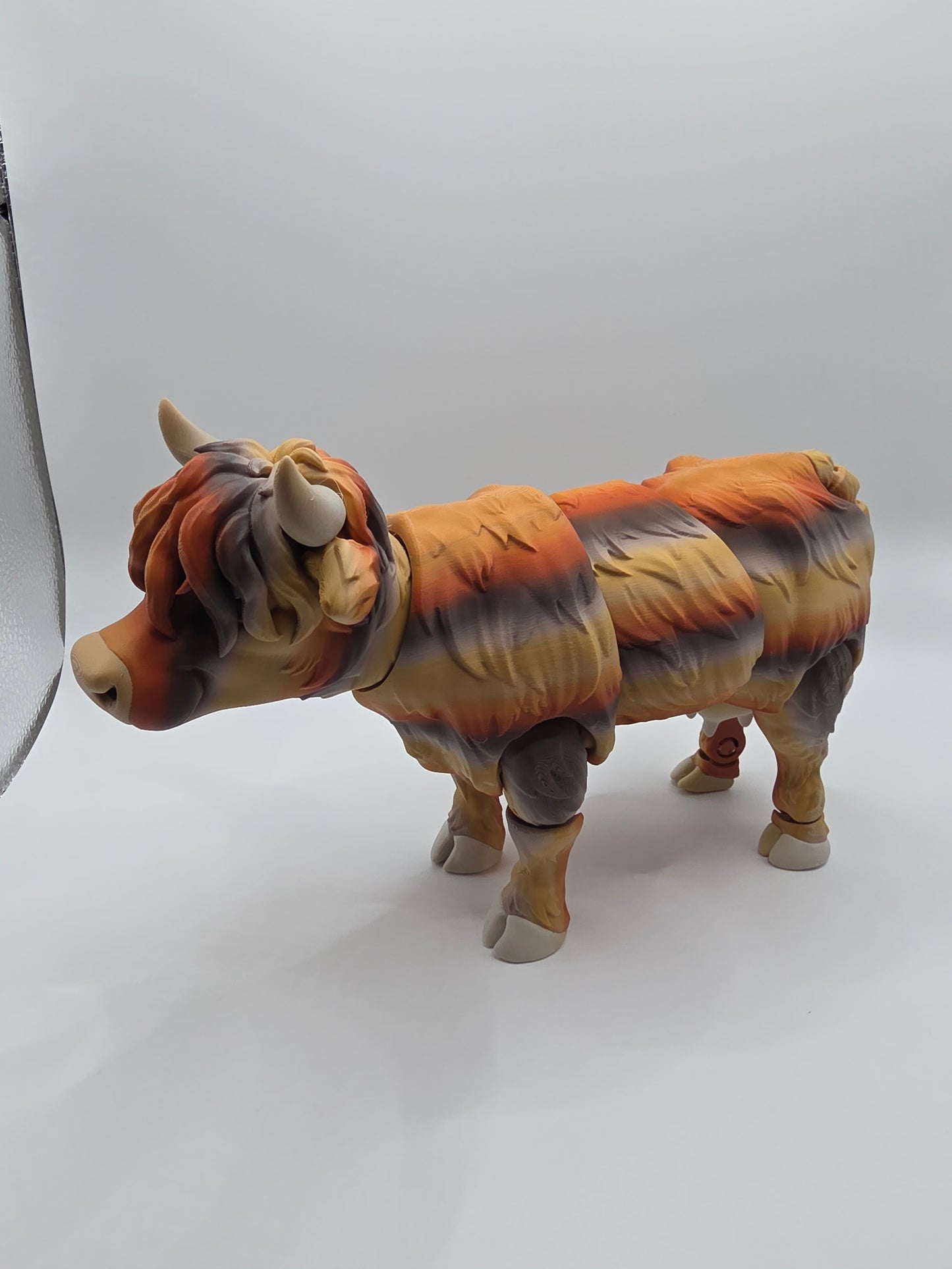 Highland Cow Articulated Flexi Farm Animal