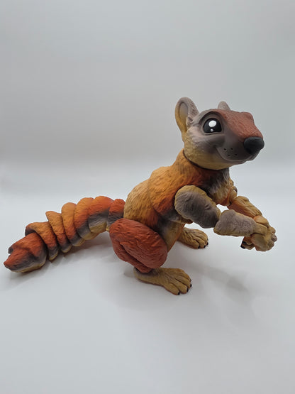 3D Printed Squirrel - Articulated Figurine Animal