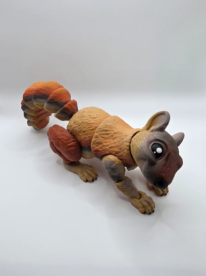 3D Printed Squirrel - Articulated Figurine Animal