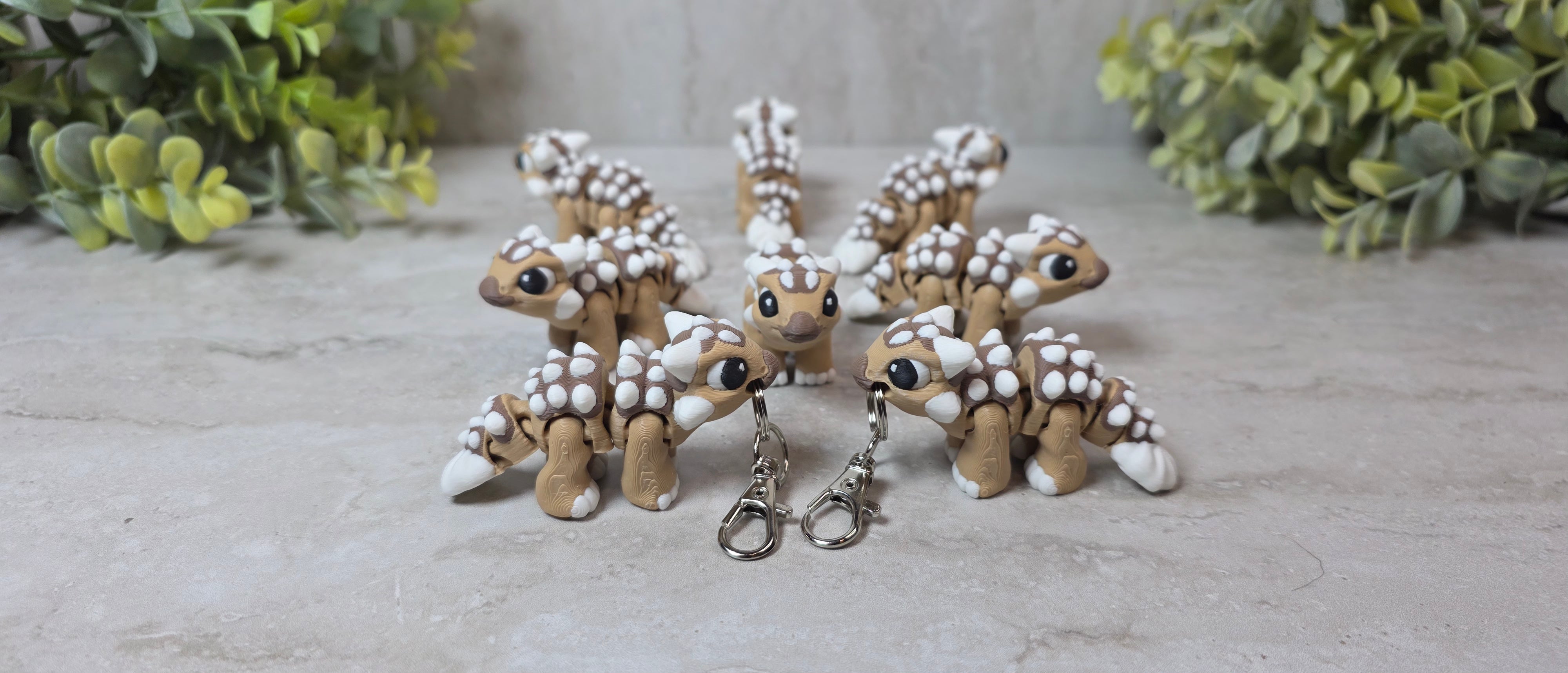 Ankylosaurus Keychain