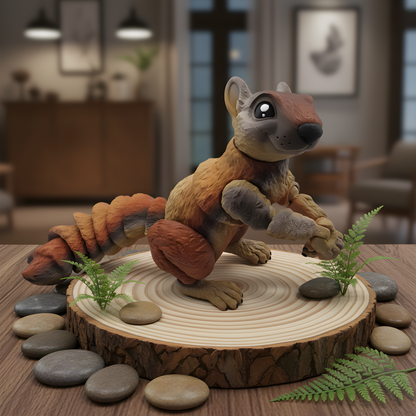 3D Printed Squirrel - Articulated Figurine Animal