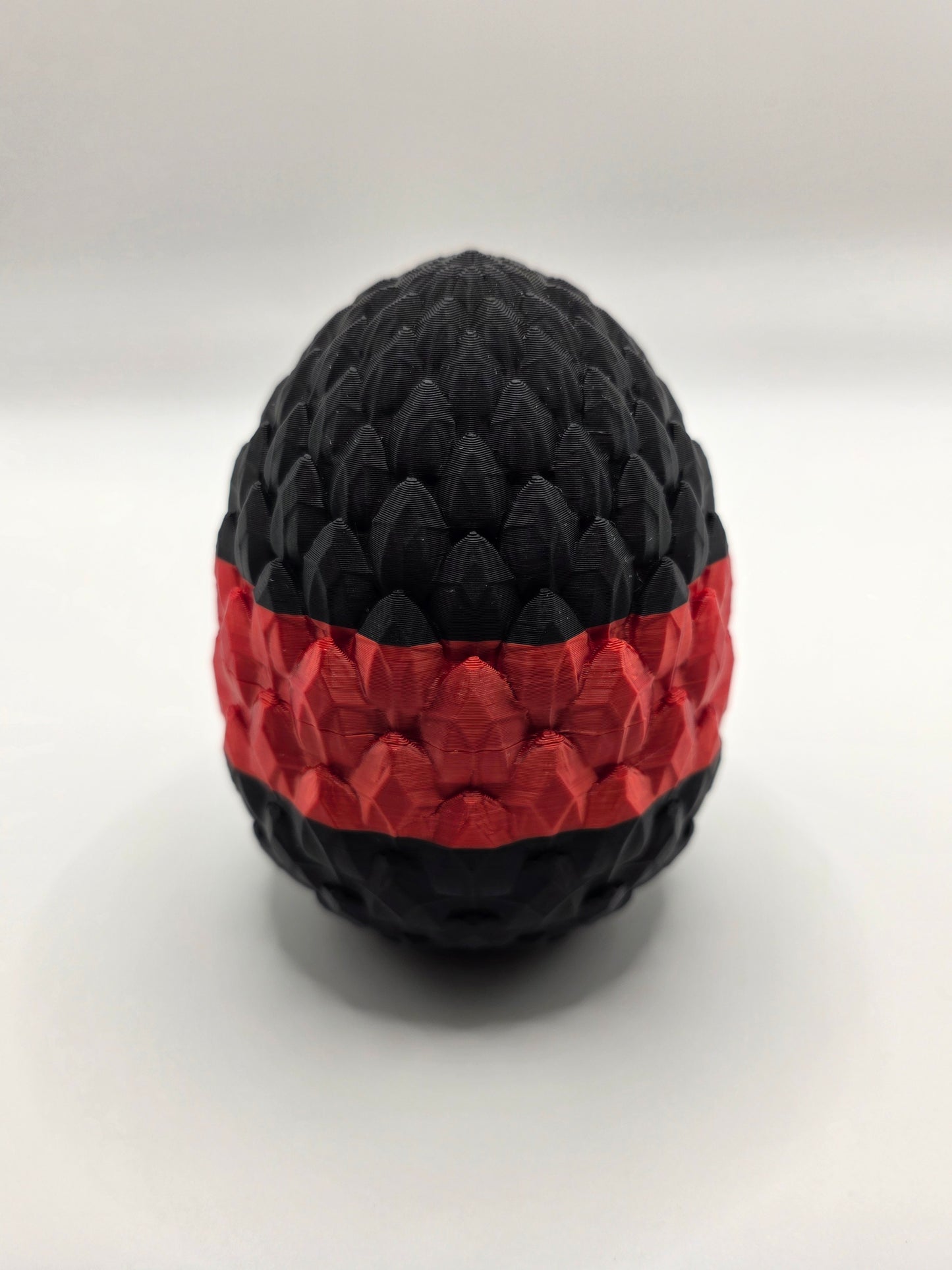 Crystal Baby Dragon's With Egg - Articulated 3D Printed Collectable Figure - Red and Black
