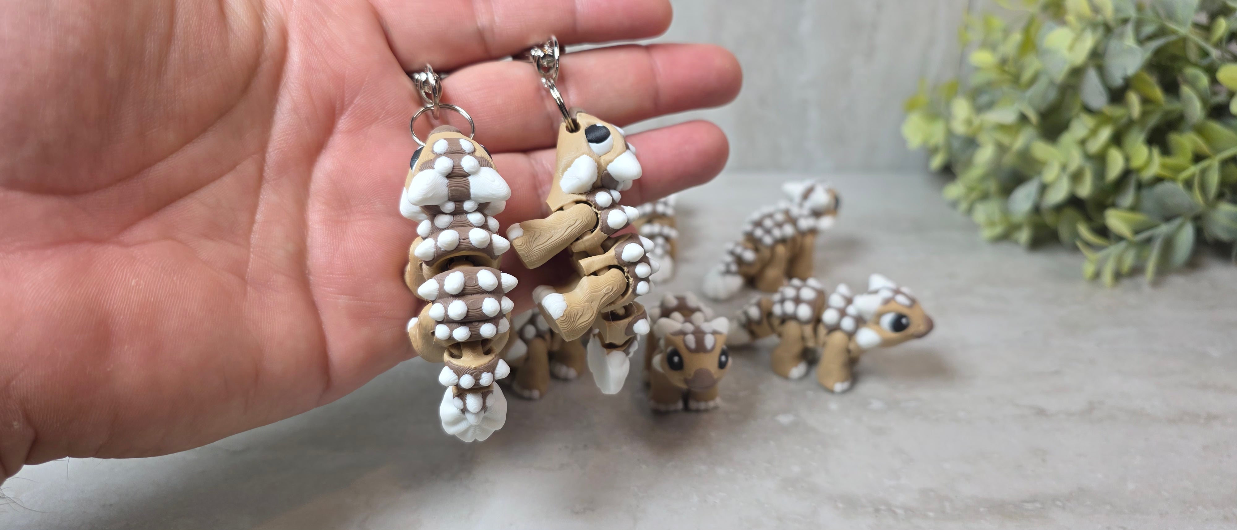 Ankylosaurus Keychain
