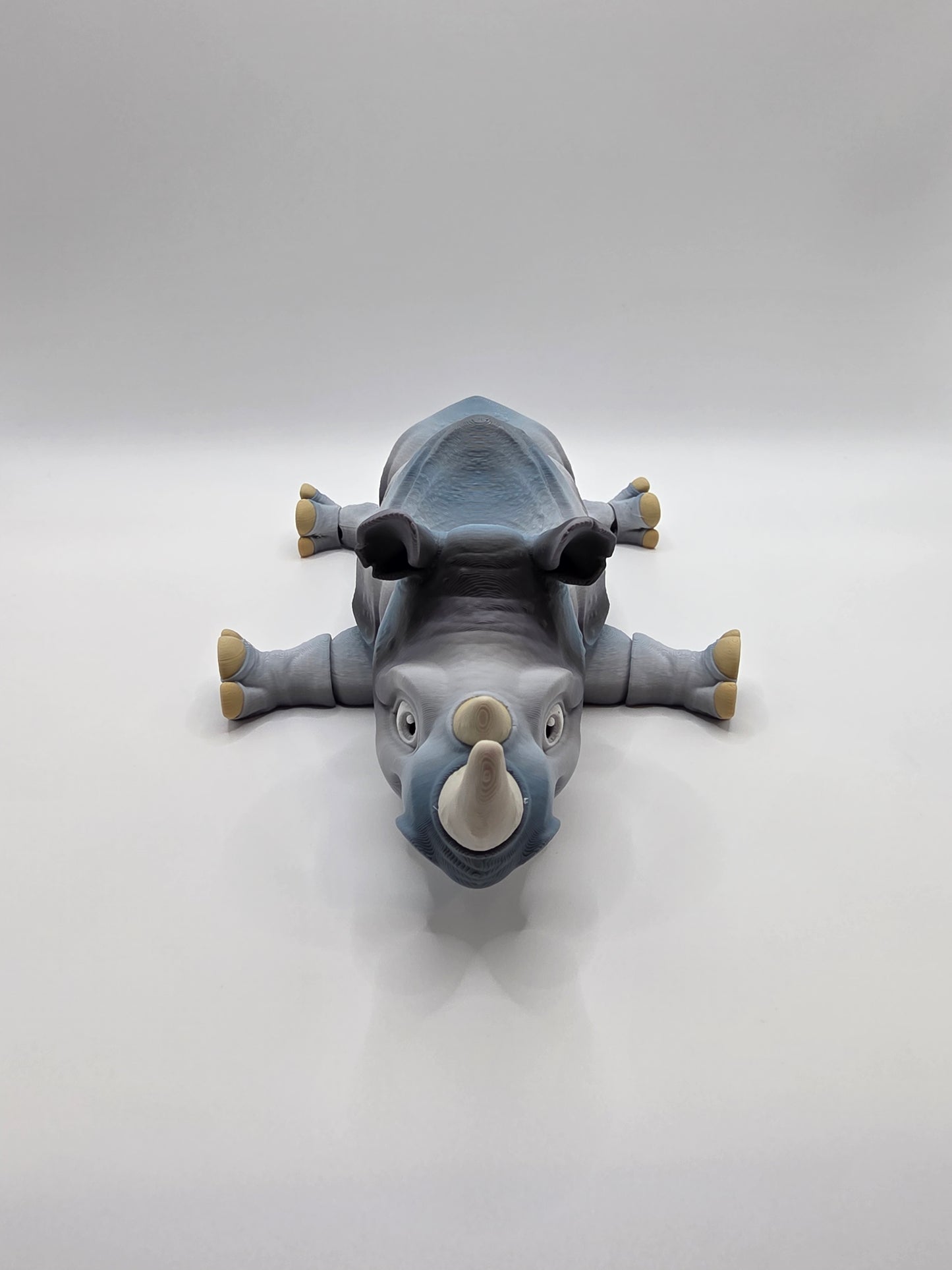3D Printed Rhino - Articulated Figurine Animal