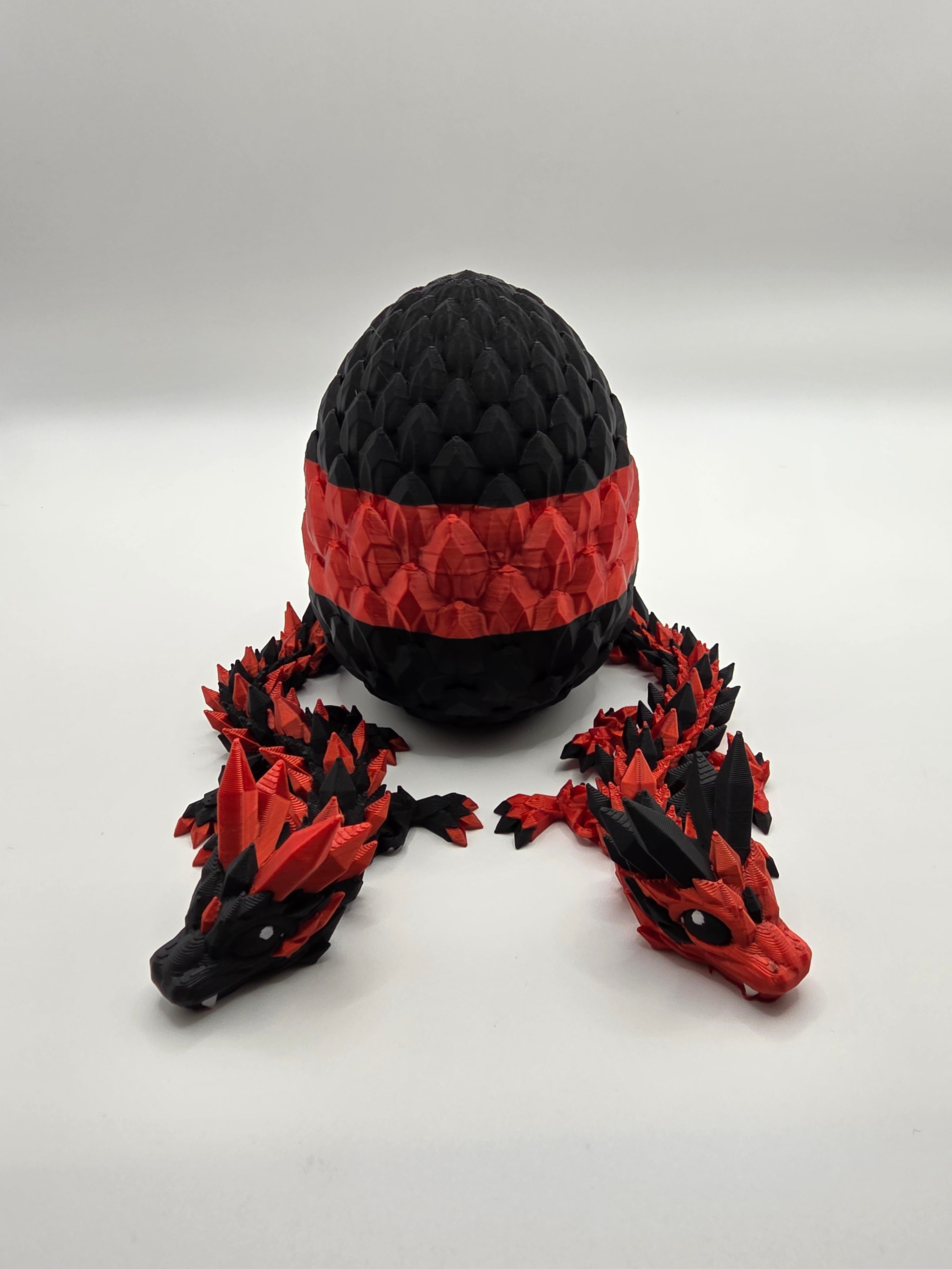 Crystal Baby Dragons – Articulated Flexi Collectible – Red with Black