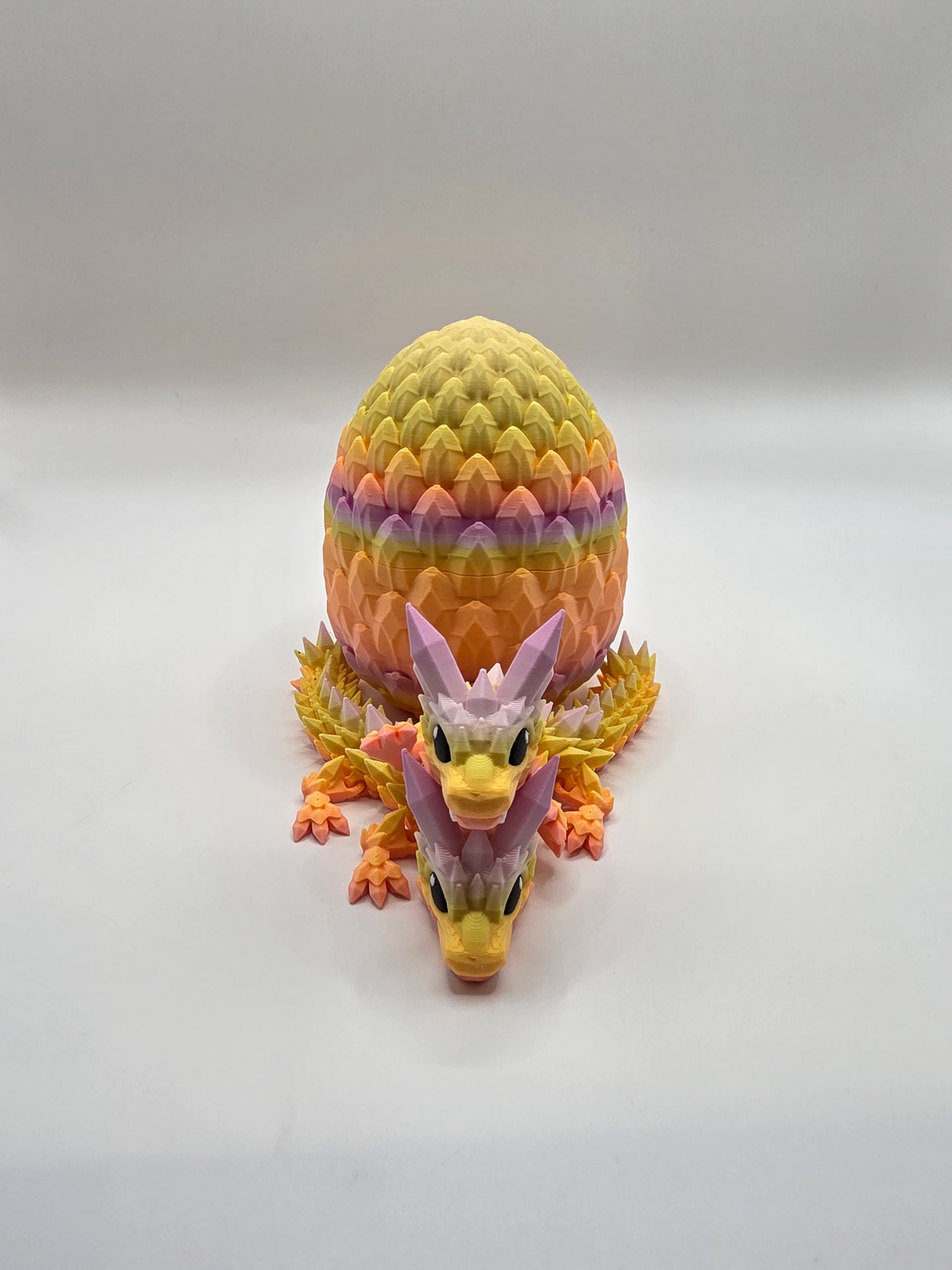 Crystal Baby Dragons With Egg - Articulated 3D Printed