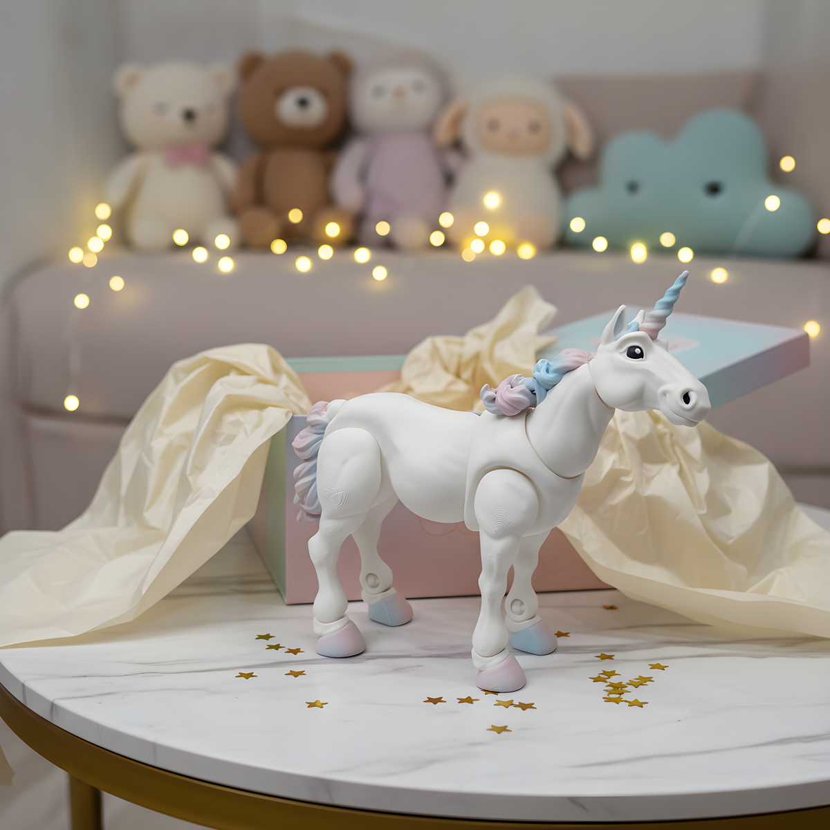Unicorn Articulated Flexi Mythical Animal