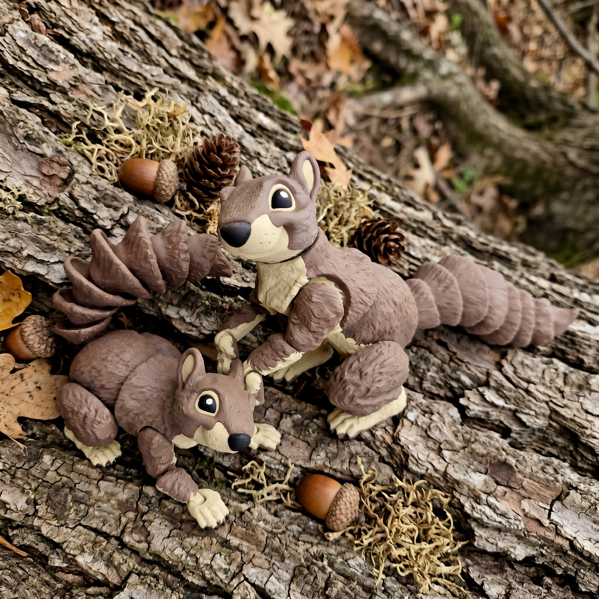 Squirrel - Articulated Flexi Woodline Animal