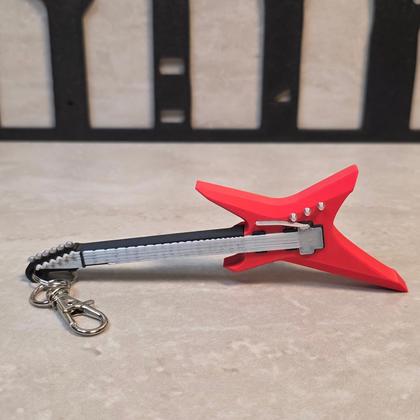 Electric Guitar Keychain