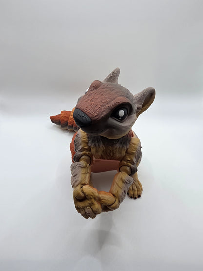3D Printed Squirrel - Articulated Figurine Animal