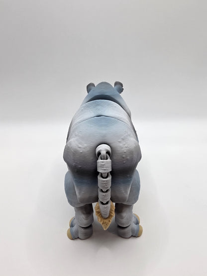 3D Printed Rhino - Articulated Figurine Animal